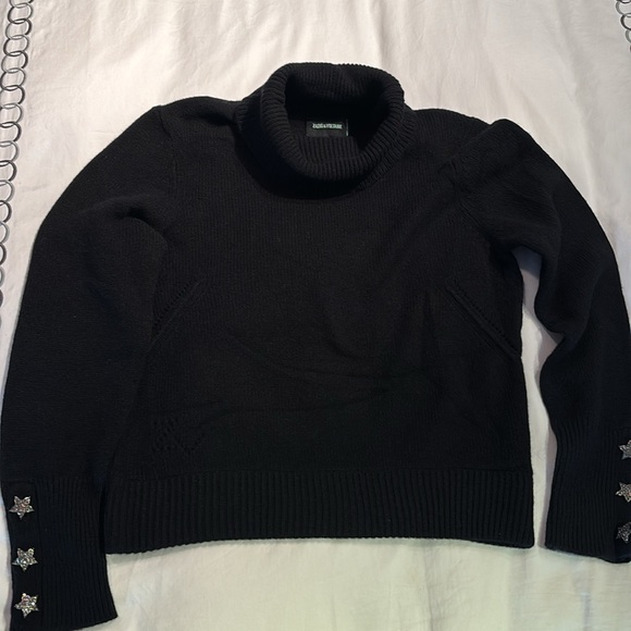 NWT Zadig &Voltaire Boxy Bijoux Cashmere Sweater Size M - Picture 3 of 13